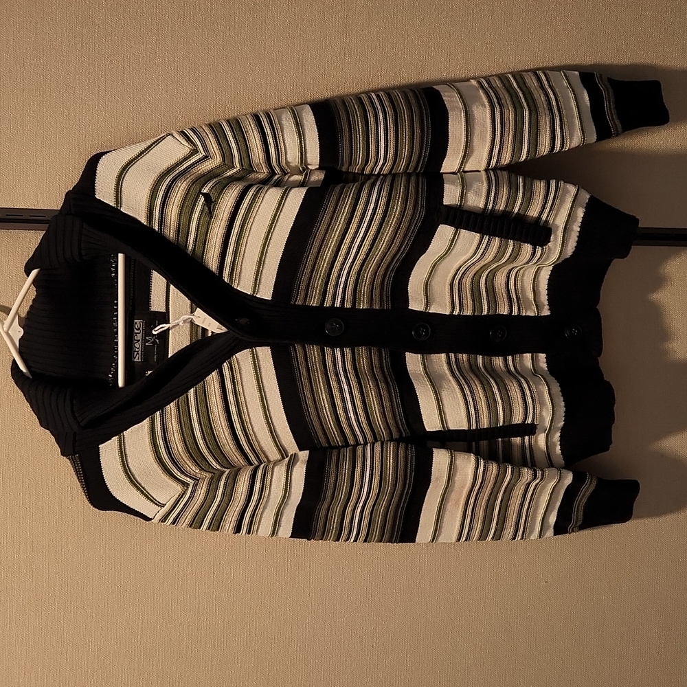 Staple  Button Down Sweater Size Medium - Picture 2 of 16